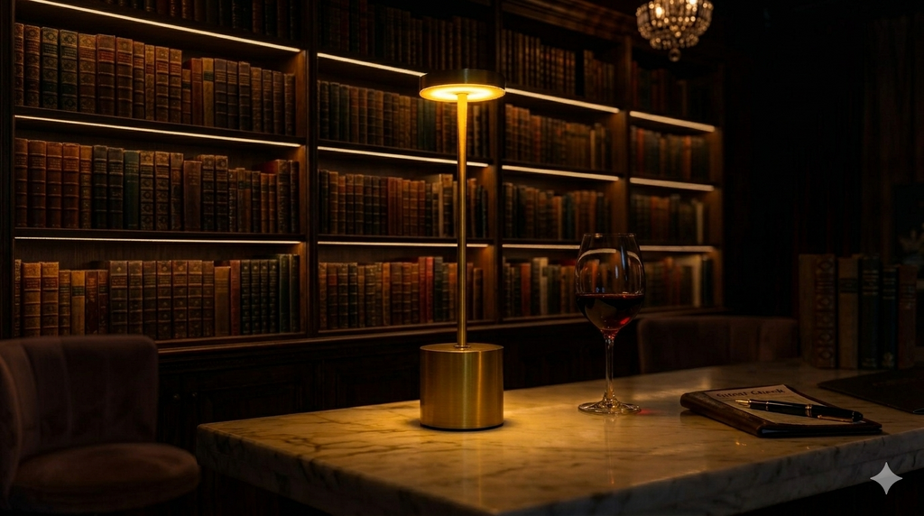 LED Table Lamp Hotel Wireless Rechargeable Desk Lamp Touch