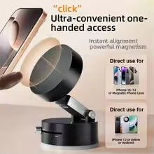 Strong Magnetic Car Phone Holder – 360° Rotating Dashboard Mount